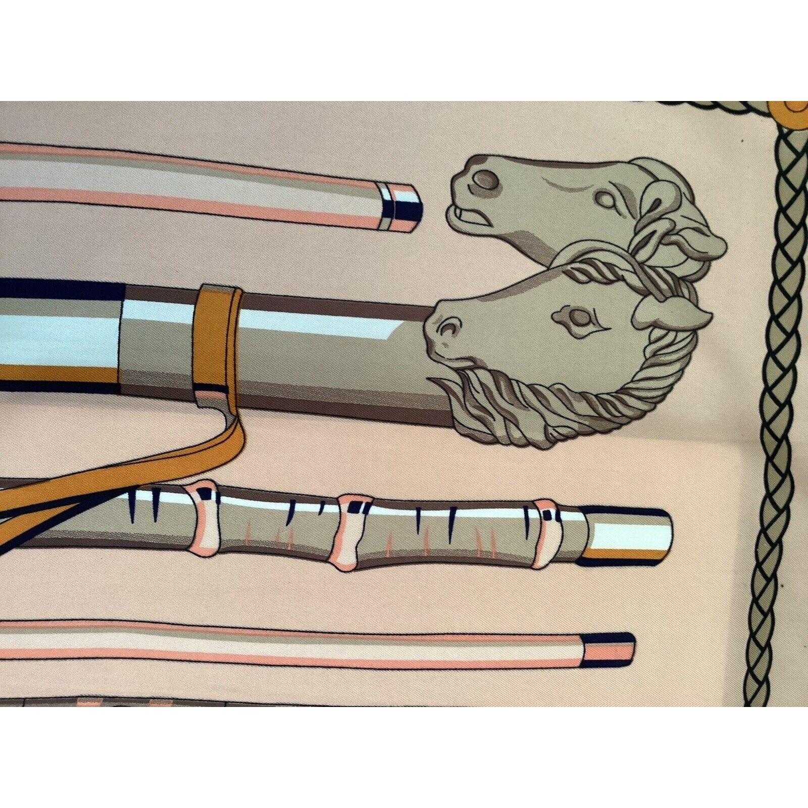 Designer Amazing Multicolor Mens Walking Cane Print Silk Scarf 50" - Size ONE SIZE - 11 Thumbnail