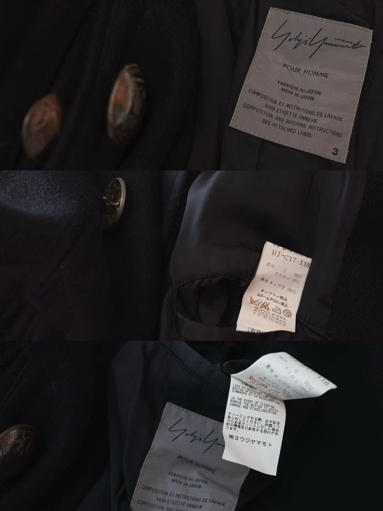 Yohji Yamamoto Yohji Yamamoto 04 AW Antique Silver Coin Double Breasted Co Size US L / EU 52-54 / 3 - 9 Thumbnail