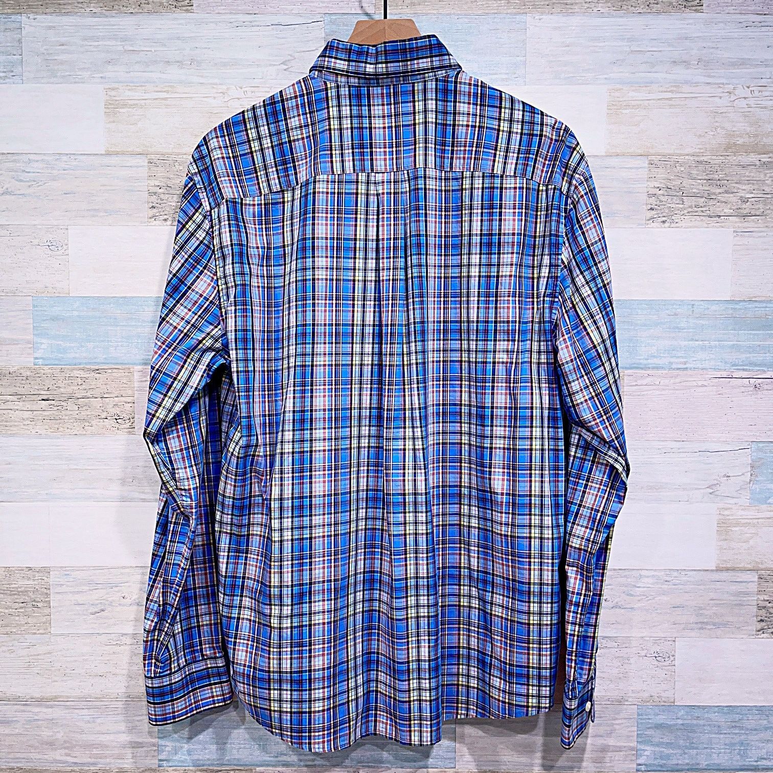 johnnie-O Johnnie O Twill Button Down Shirt Blue Plaid Long Sleeve L Size US L / EU 52-54 / 3 - 3 Thumbnail