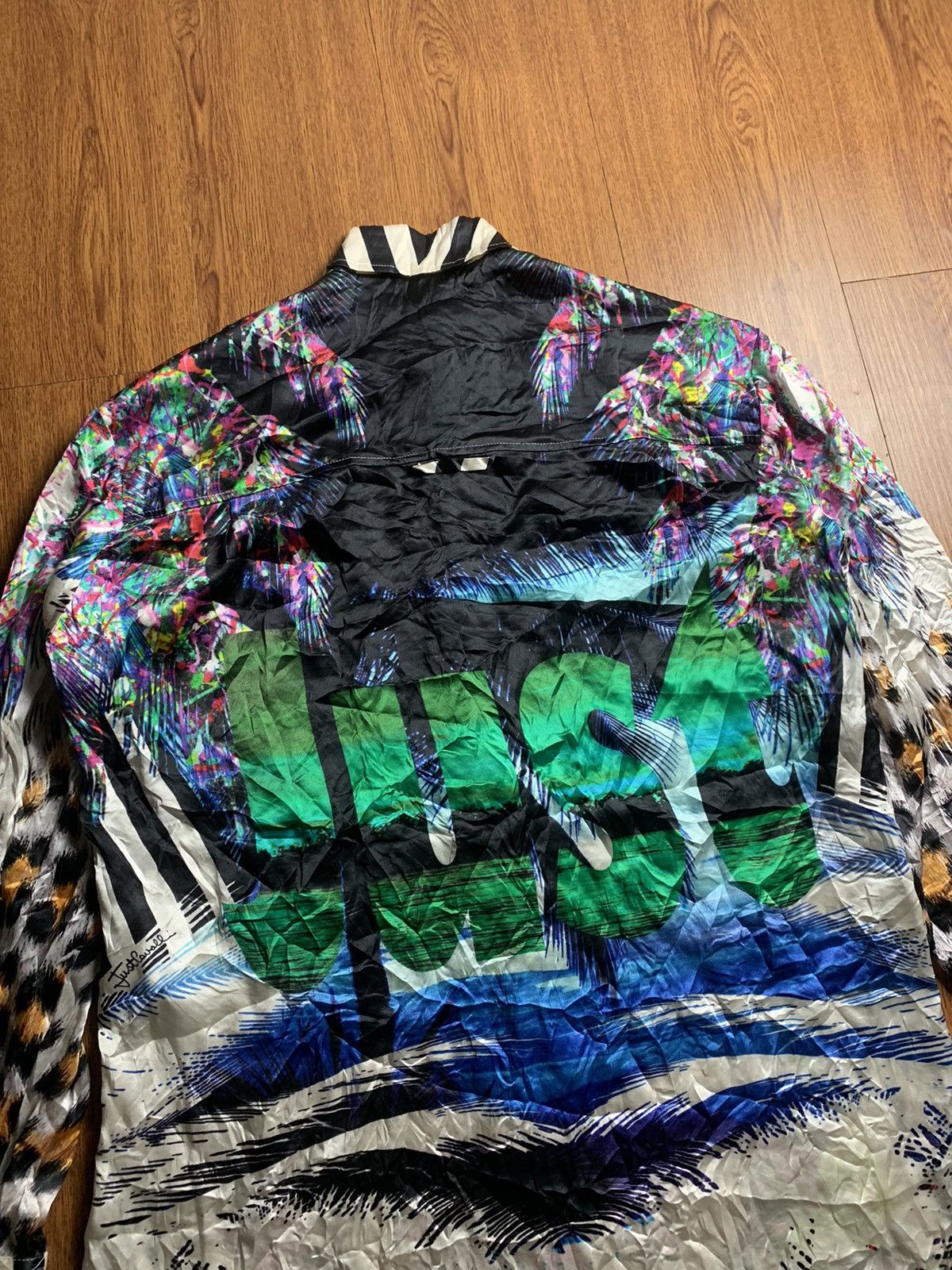 Just Cavalli Just Cavalli - Multicolor Silk Long Sleeve Blouse Size L / US 10 / IT 46 - 10 Thumbnail