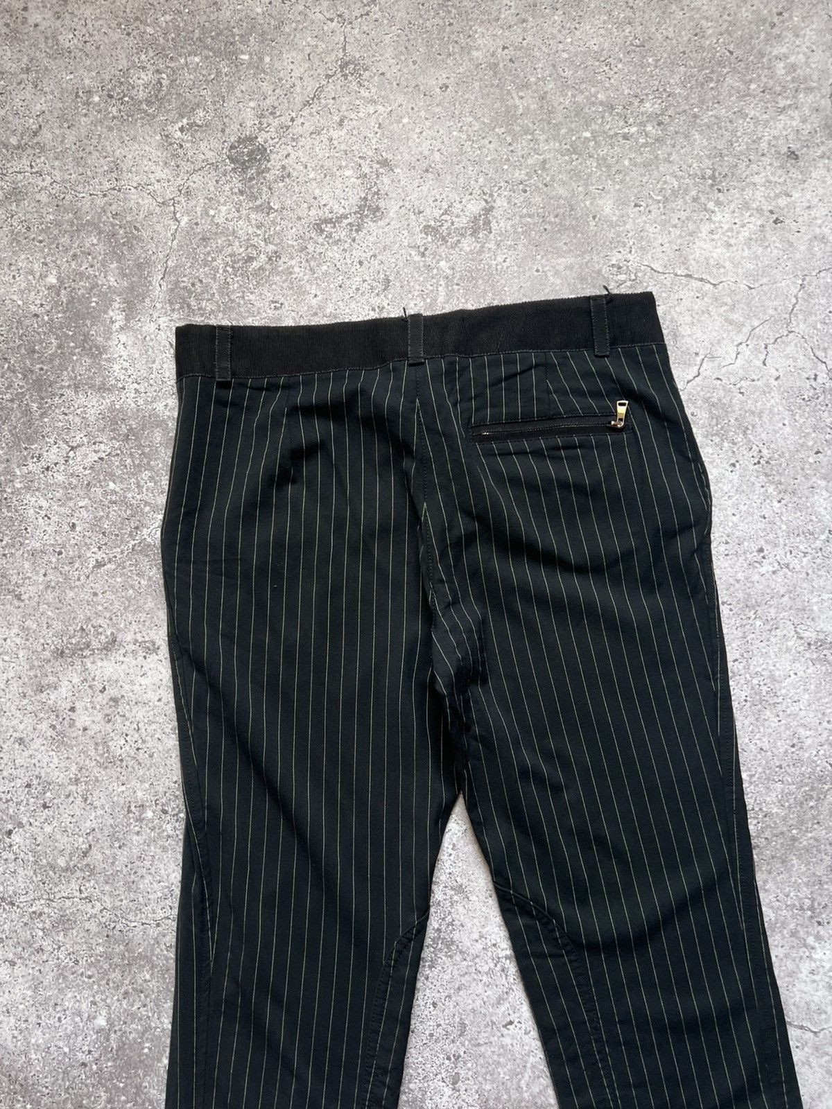Dolce & Gabbana Dolce & Gabbana Wool Trousers Pants Striped Size 28" / US 6 / IT 42 - 12 Thumbnail