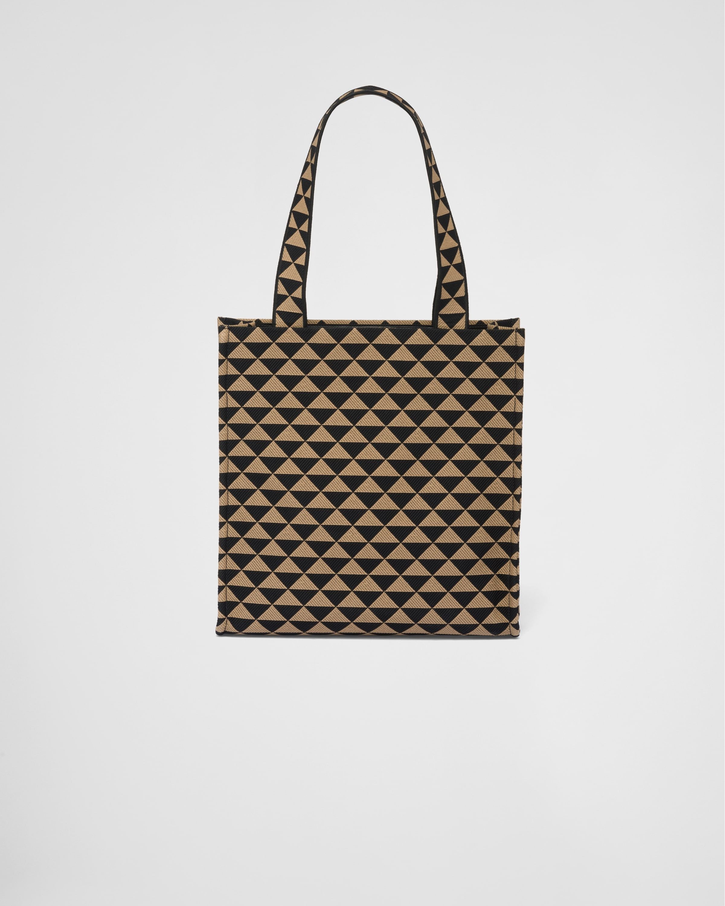 Prada o1bcso1str1025 Size: OS / Jacquard Symbole Bag Beige/Black Size ONE SIZE - 4 Thumbnail