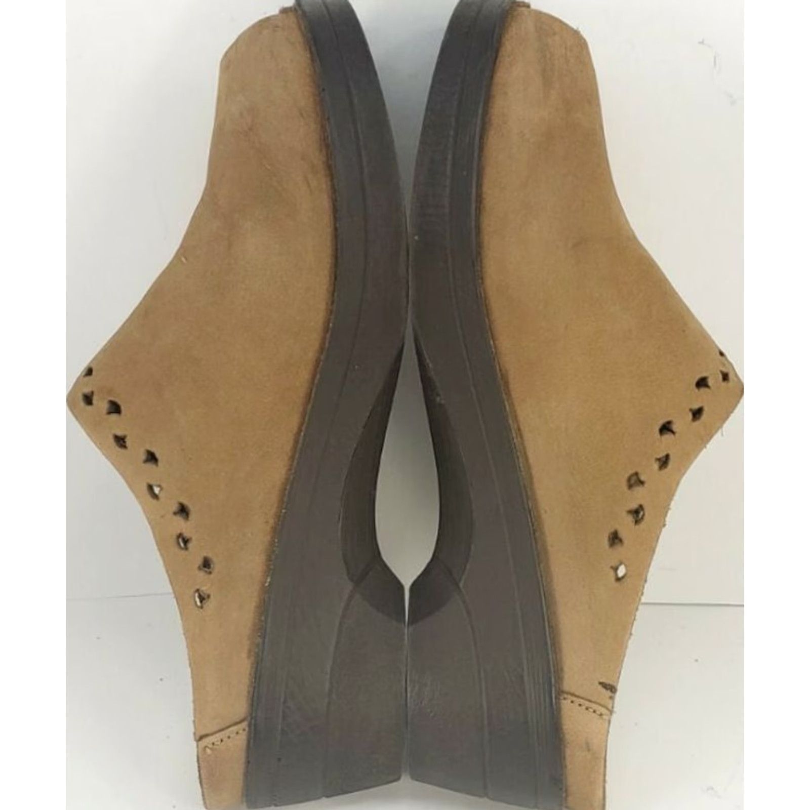 Mephisto Mephisto Women's Black Peep Toe Leather Mule Clog Size 8M 39E Size US 8 / IT 38 - 6 Thumbnail