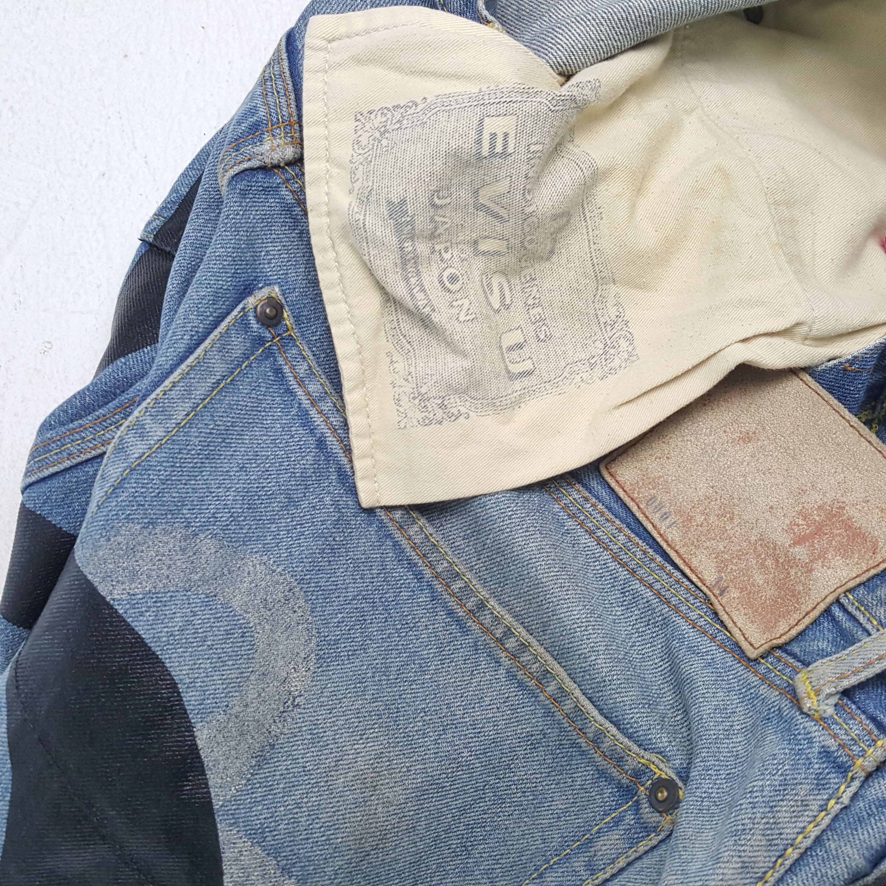 Evisu × Japanese Brand × Vintage Vintage EVISU Japanese Brand Daicock Custom Style Jeans Size US 35 - 15 Thumbnail