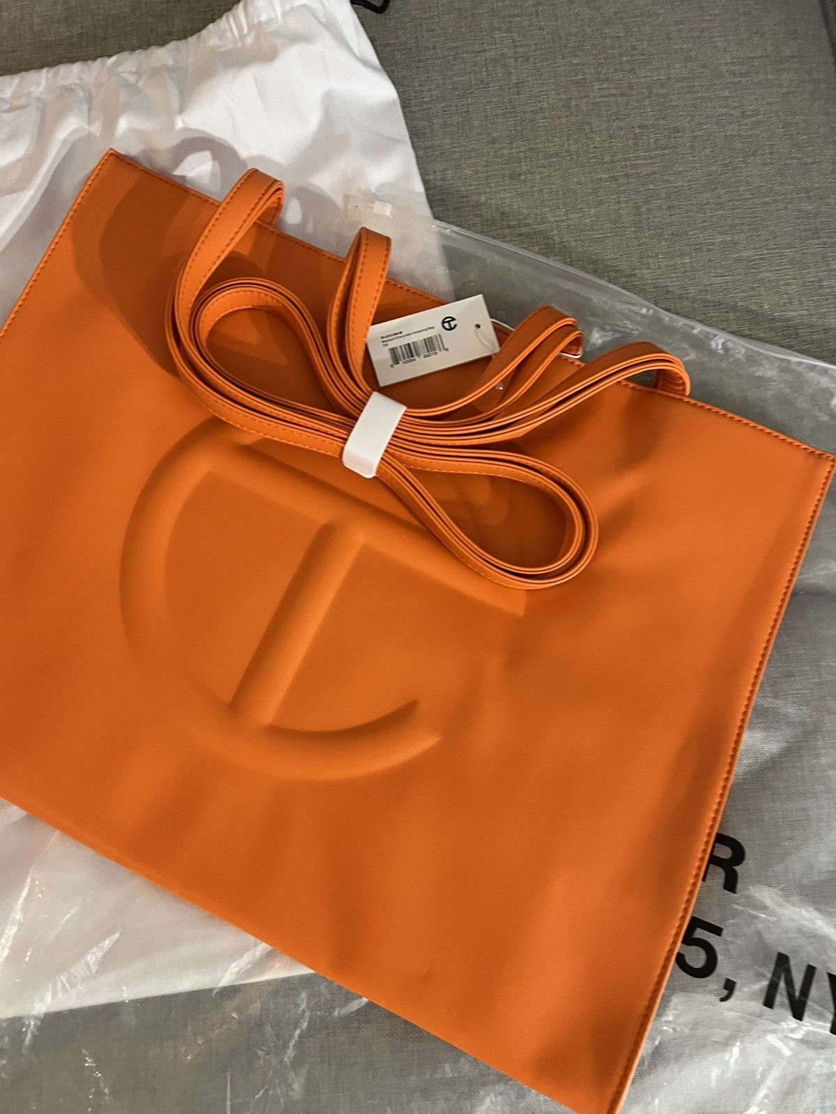 Telfar Telfar Shopping Bag Large Orange Size ONE SIZE - 2 Thumbnail