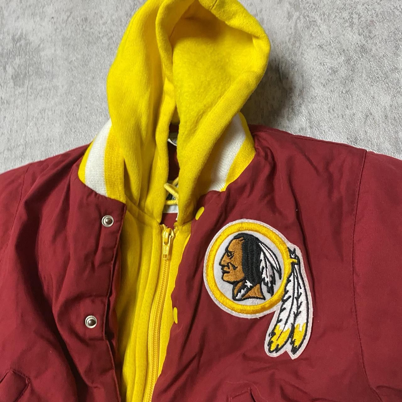 Other Red and yellow Washington Redskins varsity jacket #NFL Size ONE SIZE - 3 Thumbnail