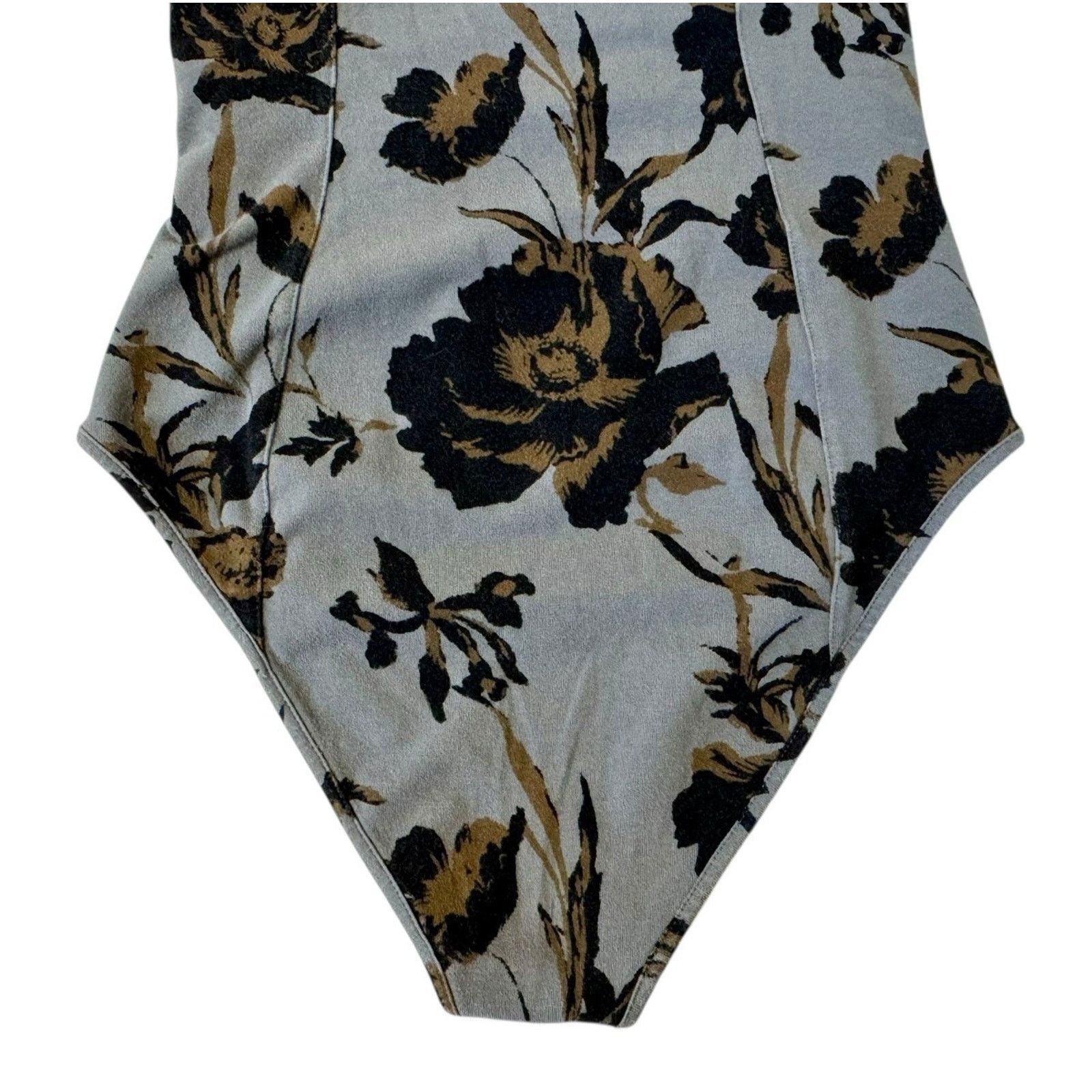 Free People INTIMATELY FP Wowzers Cut Out Floral Bodysuit Keyhole Sz XS Size XS / US 0-2 / IT 36-38 - 8 Thumbnail