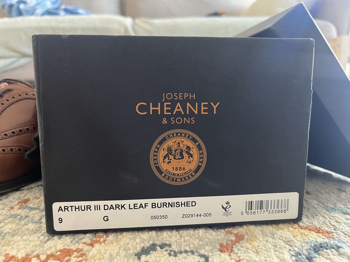 Cheaney Cheaney Arthur III dark leaf burnished Size US 10 / EU 43 - 5 Thumbnail