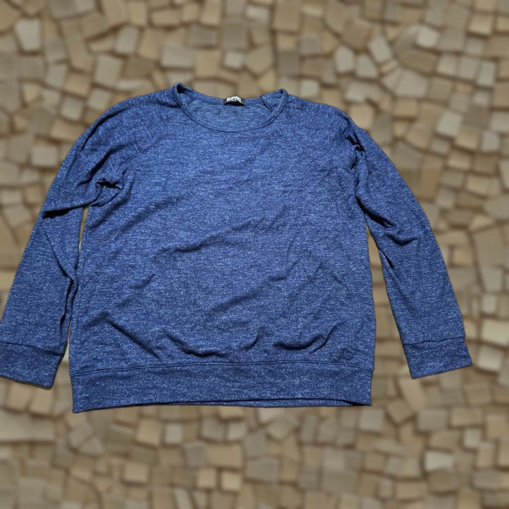 Vintage David Bitton Sweater Men's Large Blue Long Sleeve Crewneck Pullover Size US L / EU 52-54 / 3 - 1 Thumbnail