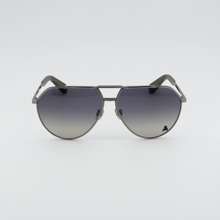 Philipp Plein Philipp Plein SPP007V 0508 Sunglasses Gunmetal Aviator Size ONE SIZE - 5 Thumbnail