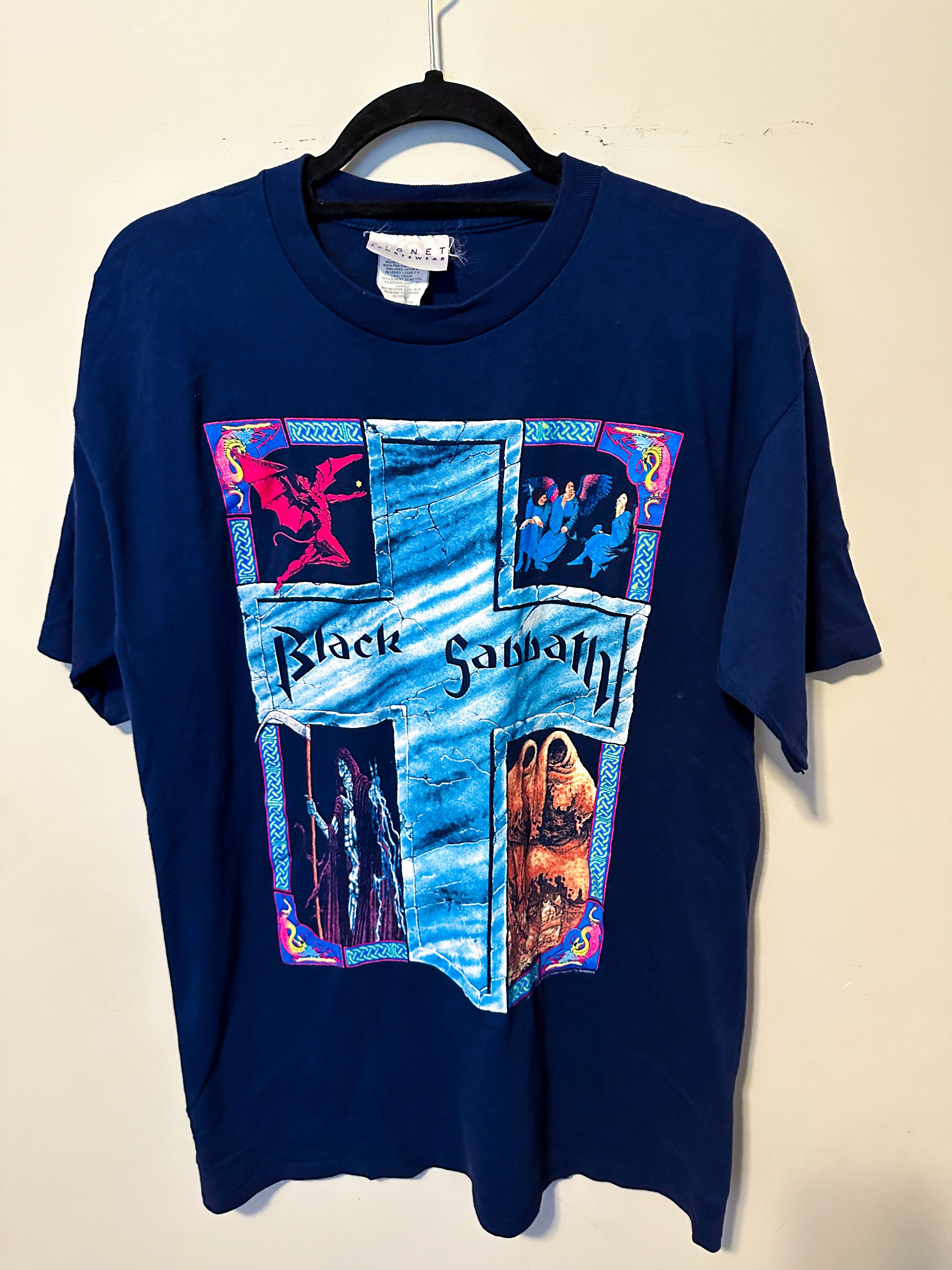 Black Sabbath × Vintage vintage 1992 Black Sabbath Tour Shirt Dark