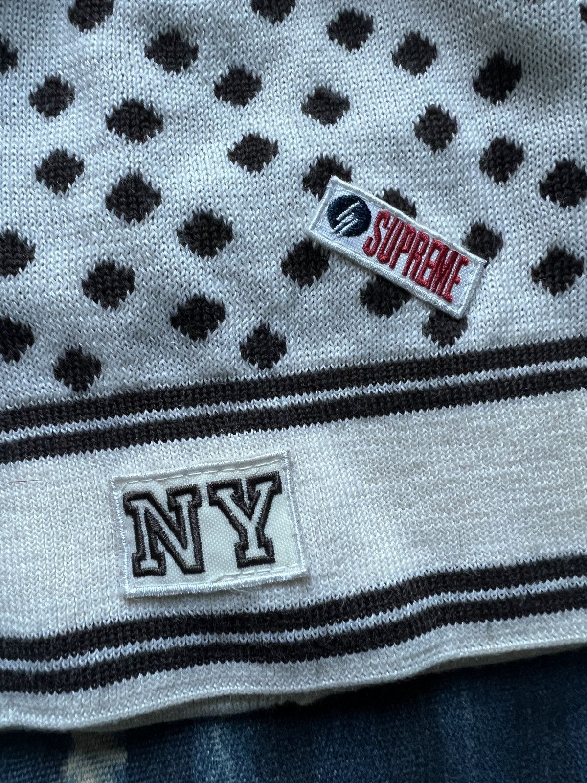 Supreme Supreme Jacquard Patch Beanie 2000FW Size ONE SIZE - 5 Thumbnail