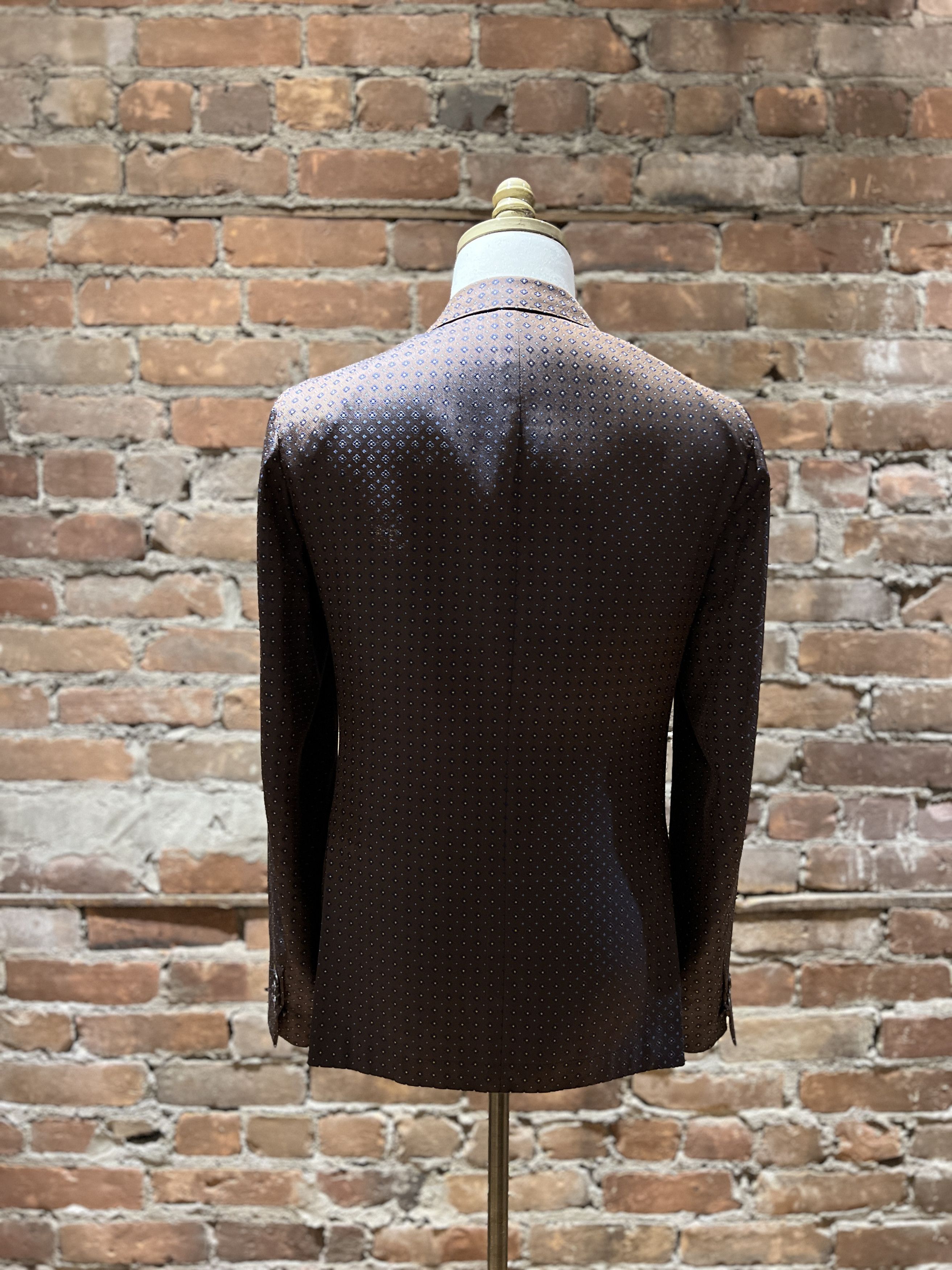 Dsquared2 Dsquared2 100% Silk Geometric Jacquard Blazer Size 50S - 4 Thumbnail