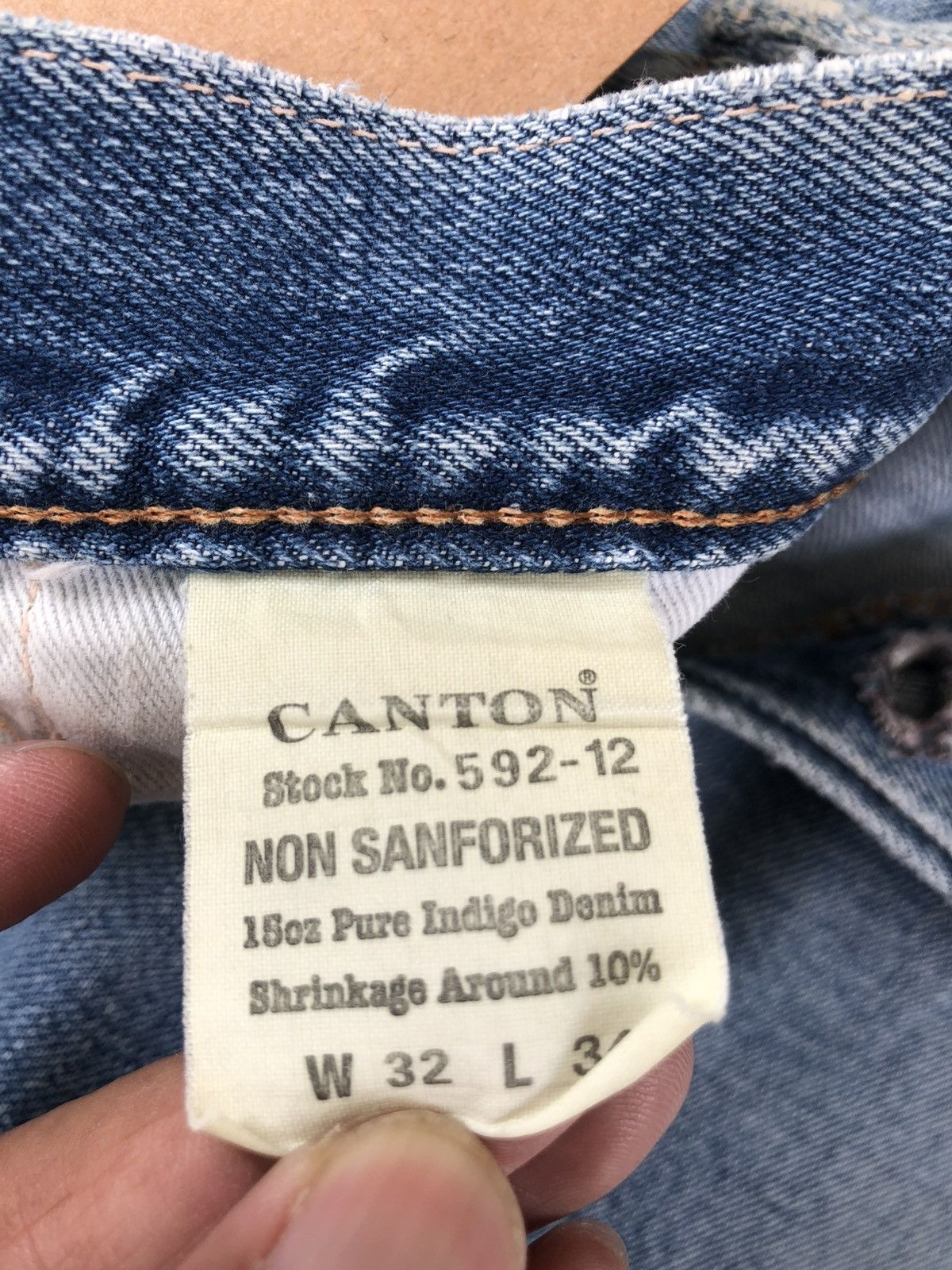 Japanese Brand Canton Distressed Jeans Selvedge Denim Size US 30 / EU 46 - 22 Thumbnail