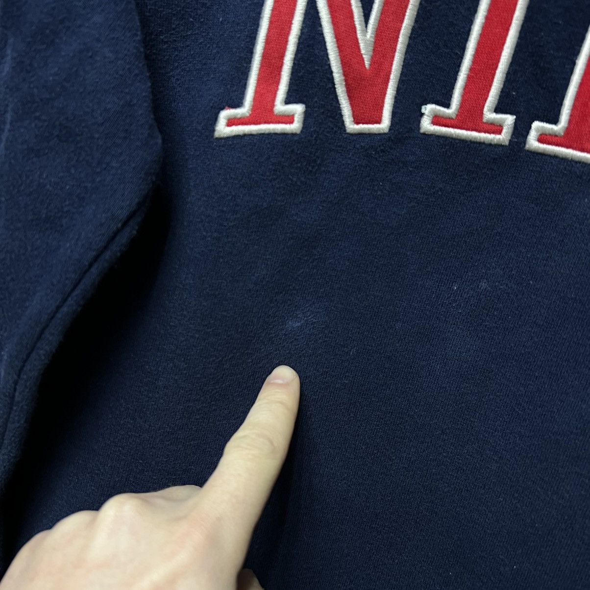 Nike × Vintage Vintage Nike sweatshirt big logo y2k Size US S / EU 44-46 / 1 - 9 Thumbnail