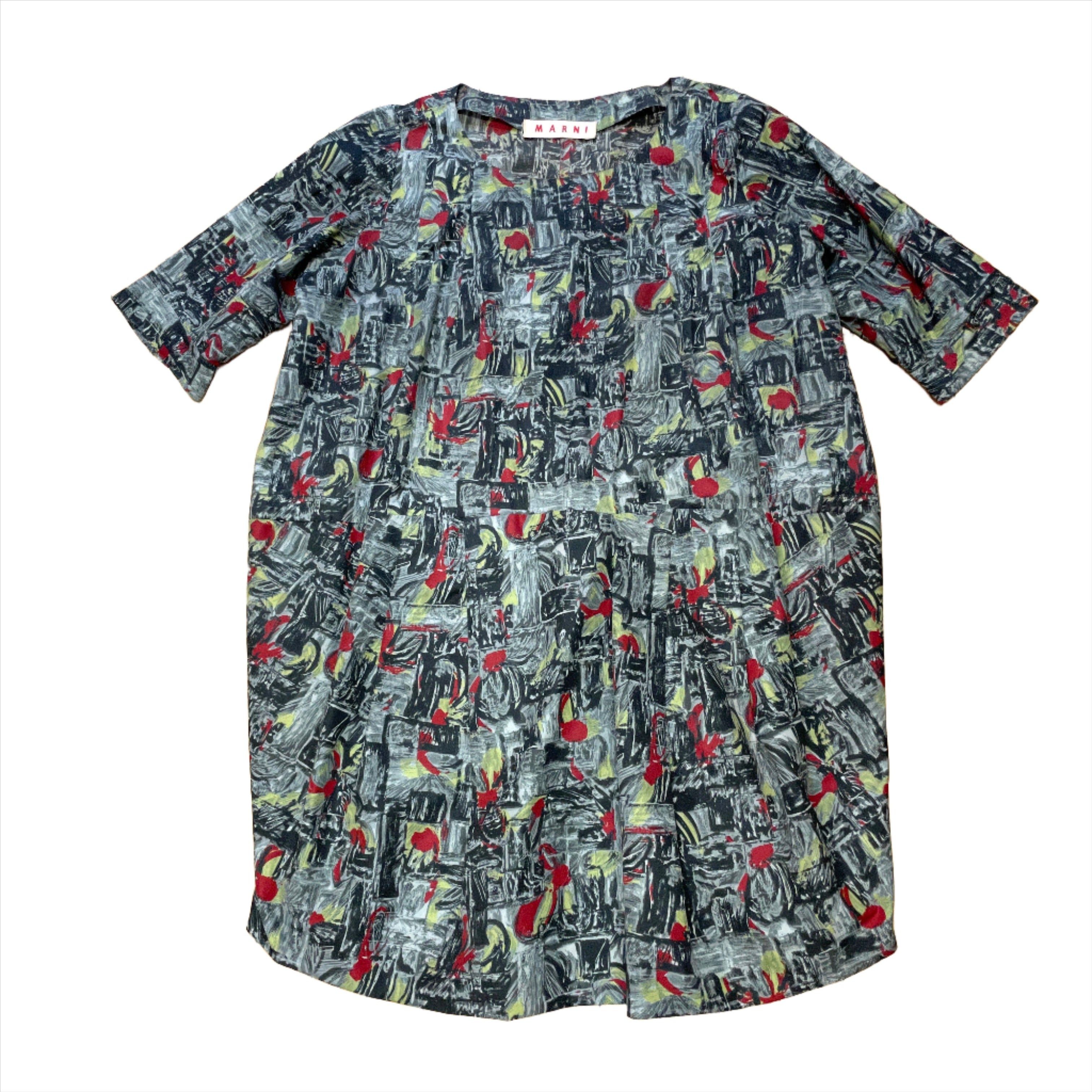 Marni Marni Vintage Designer Cotton Printed Dress Made In Italy Size M Size M / US 6-8 / IT 42-44 - 1 Thumbnail