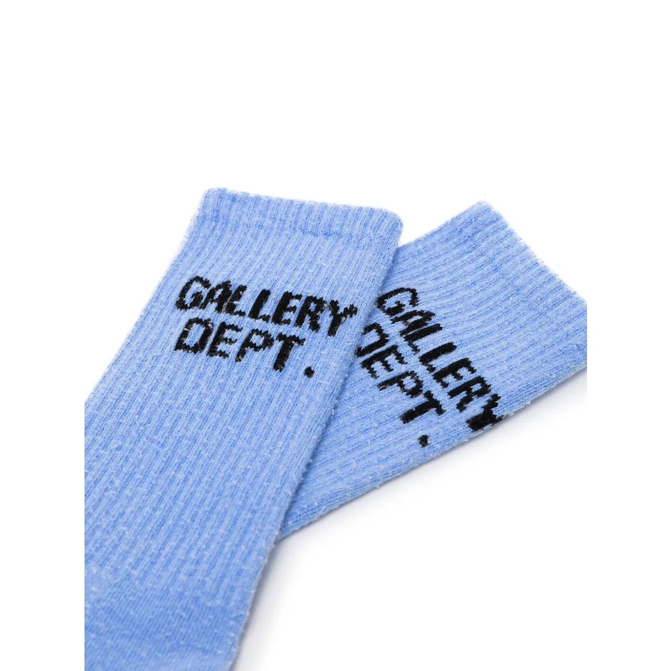 Gallery Dept. Gallery Dept. Flo Blue Clean Logo Intarsia Knit Socks Size ONE SIZE - 2 Thumbnail