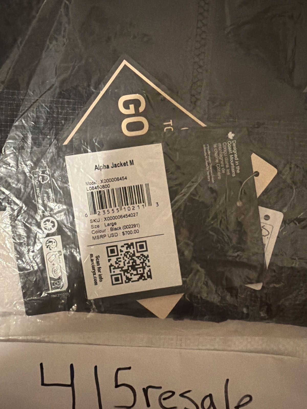 Arc'teryx Arc’teryx Alpha Jacket Black Size US L / EU 52-54 / 3 - 6 Thumbnail