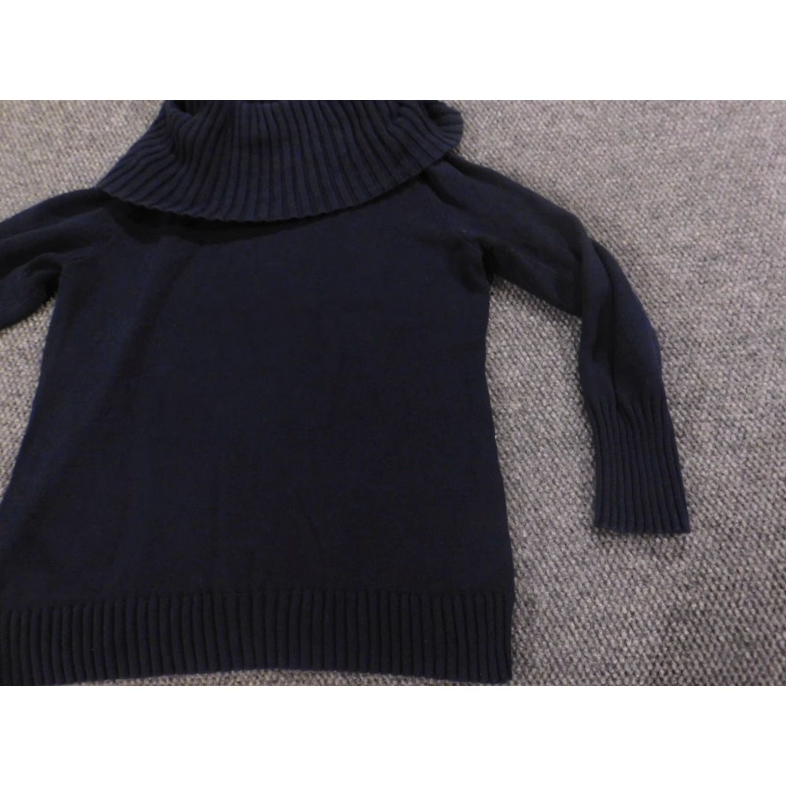Nautica Nautica Sweater Pullover XL Blue Crew Neck Long Sleeve Crochet Knit Cotton Regular Women - stretch, solid, chunky-knit Size XL / US 12-14 / IT 48-50 - 3 Thumbnail