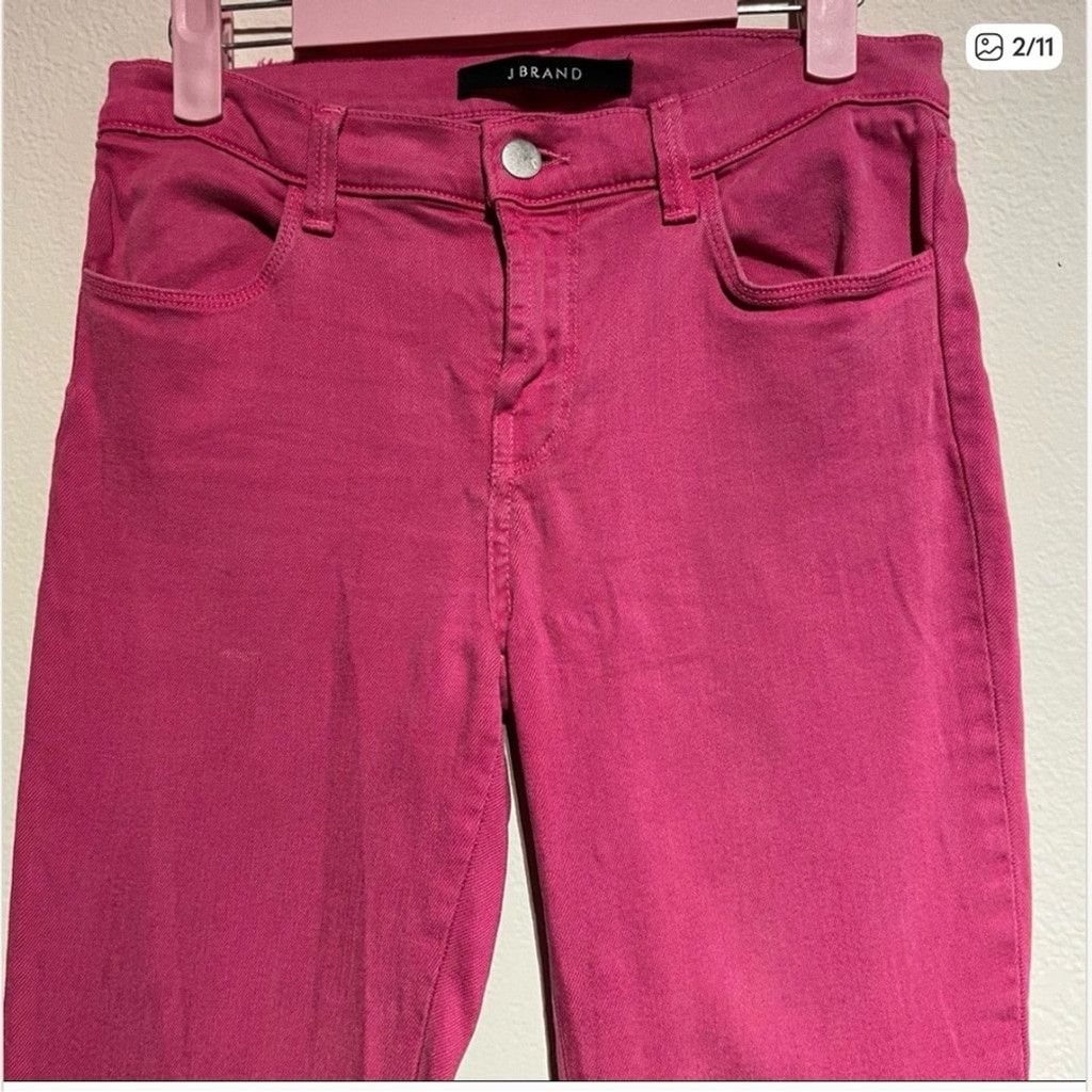 J Brand J Jeans Magenta Pink Skinny Stretchy Jeans High Waist Sz 28 Size 28" / US 6 / IT 42 - 1 Thumbnail