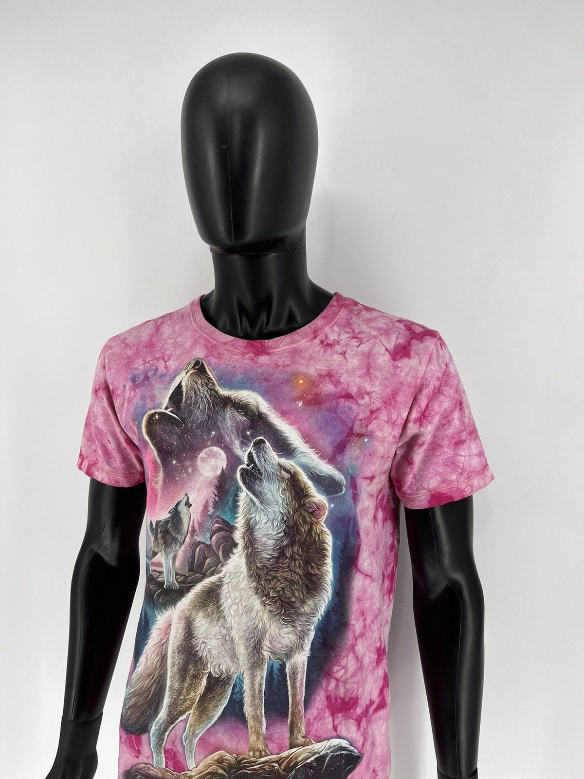 Vintage Vintage 90s Wolf Face Boxy Fit Tee WILD Dead Horror Print Size US M / EU 48-50 / 2 - 4 Thumbnail