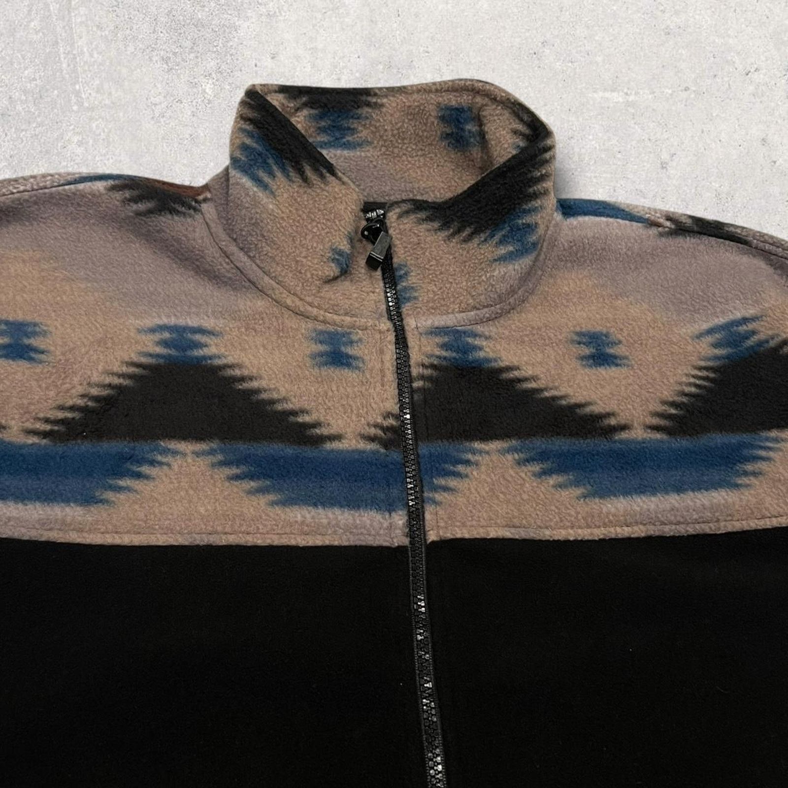 Vintage Angderson Southwestern Aztec Pattern Full-Zip Fleece Jacket Size US XL / EU 56 / 4 - 2 Thumbnail