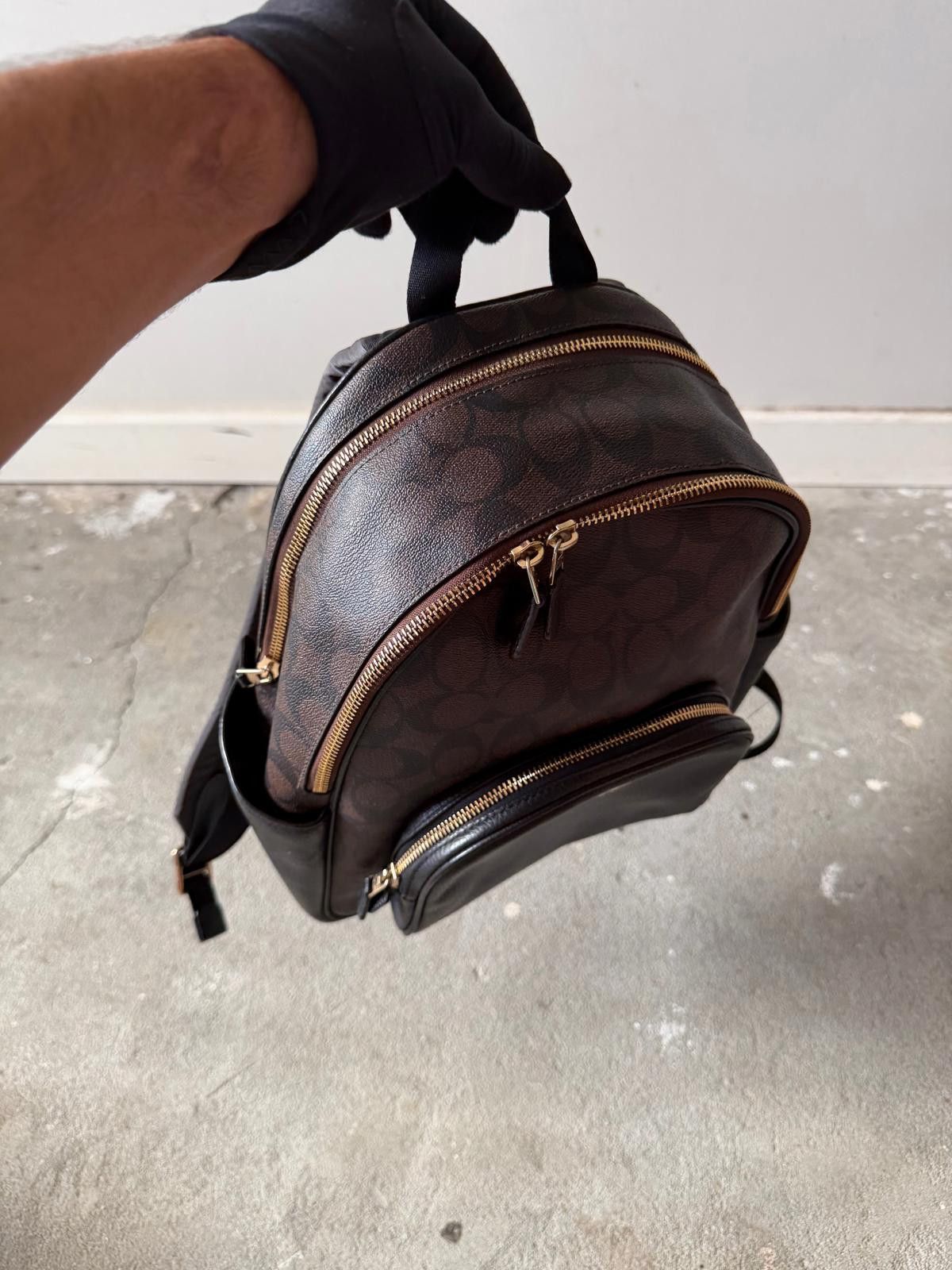 Coach Coach Signature Court Backpack Brown/Black Size ONE SIZE - 5 Thumbnail