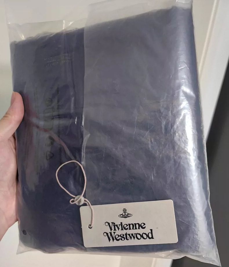 Vivienne Westwood Vivienne Westwood Double side woolen scarf navy blue Size ONE SIZE - 8 Thumbnail