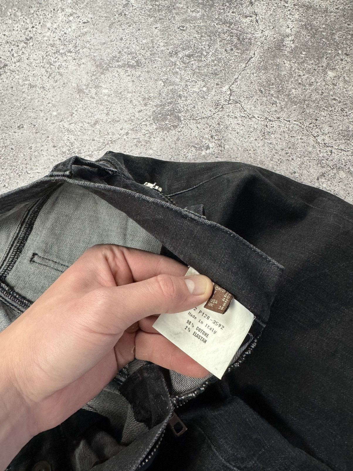 Bally Vintage Bally Y2K Opium Black Zip jeans Luxury Very Rare Size 30" / US 8 / IT 44 - 14 Thumbnail