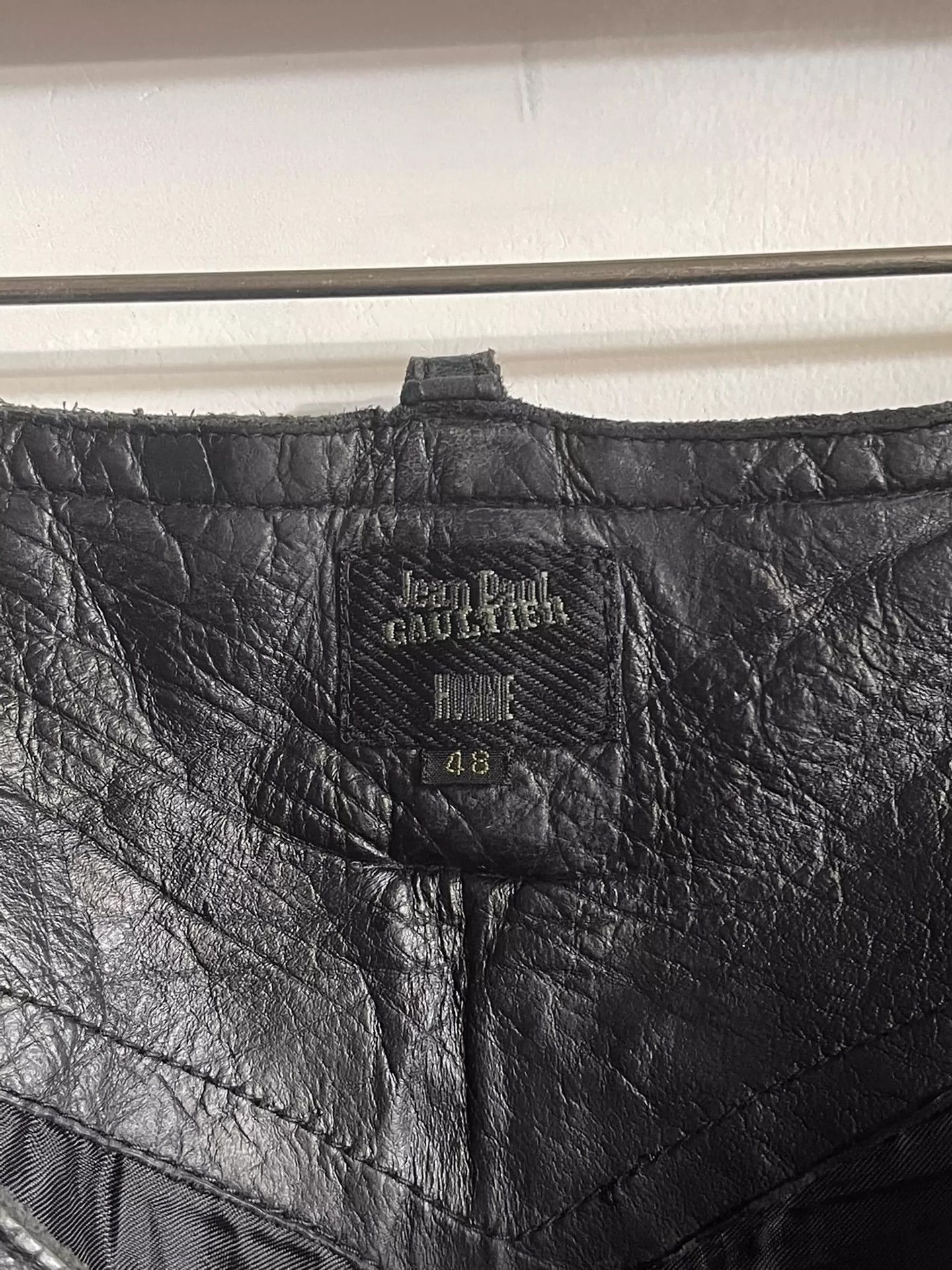 Jean Paul Gaultier Jean Paul Gaultier Motorcycle jeans leather pants-2505 Size US 32 / EU 48 - 5 Thumbnail