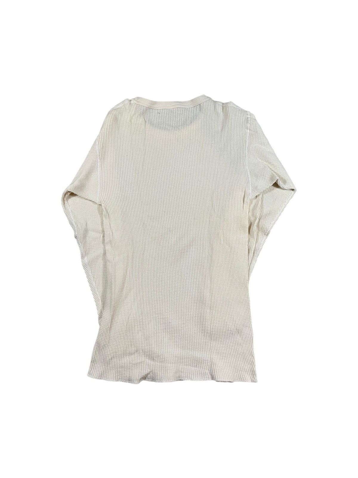 Vintage Vintage 70s White Cotton Thermal Shirt Size US L / EU 52-54 / 3 - 2 Thumbnail