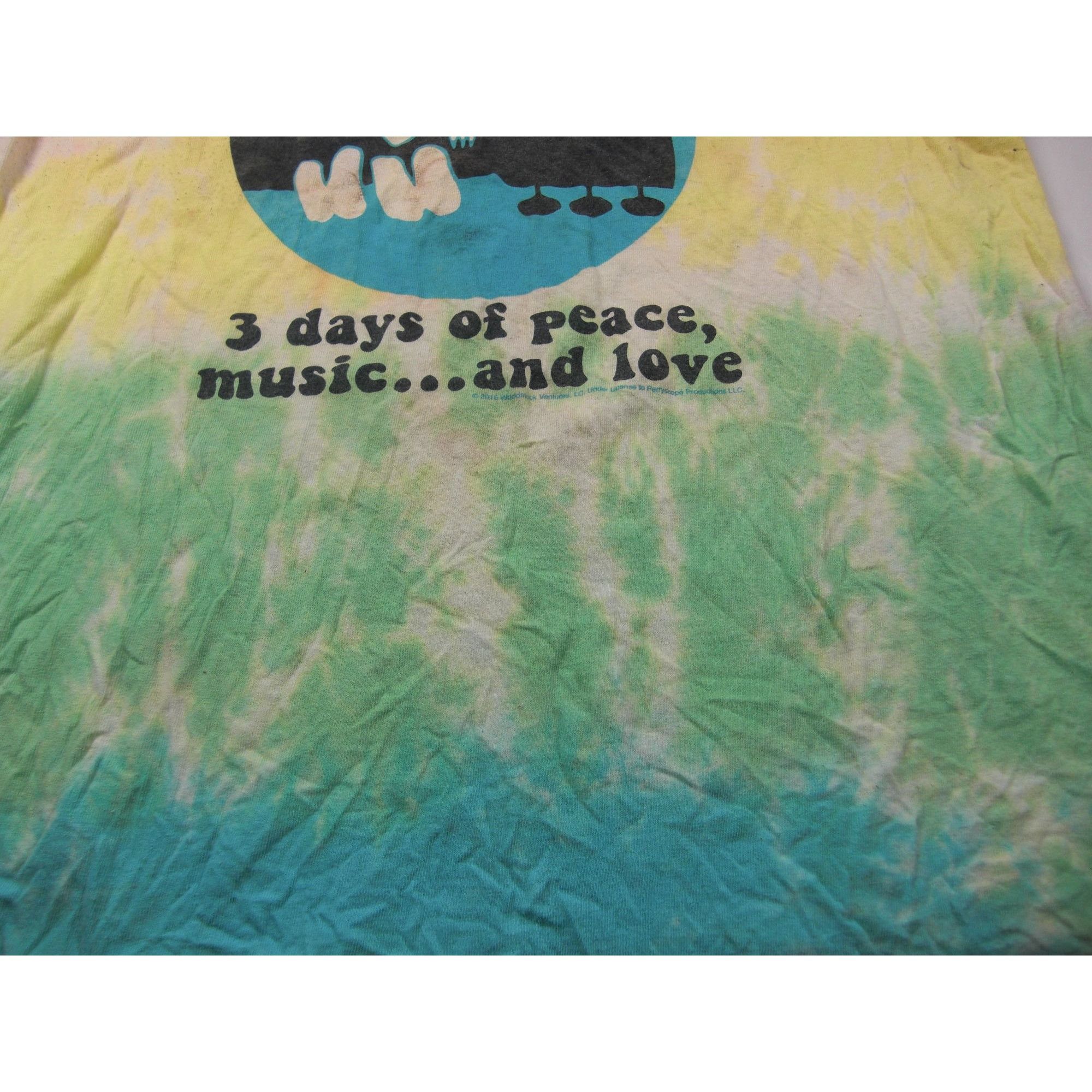 Other Woodstock Peace Love Music Men's T-Shirt Multicolor Tie Dye, Size US XL / EU 56 / 4 - 5 Thumbnail
