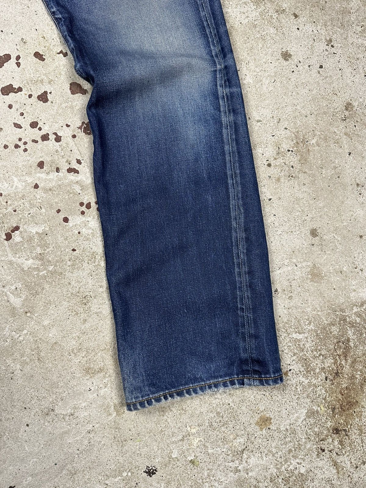 G-Star × Japanese Brand × Vintage Vintage Y2K G Star Raw 3301 Washed Navy Denim Pants Jeans Size US 30 / EU 46 - 3 Thumbnail