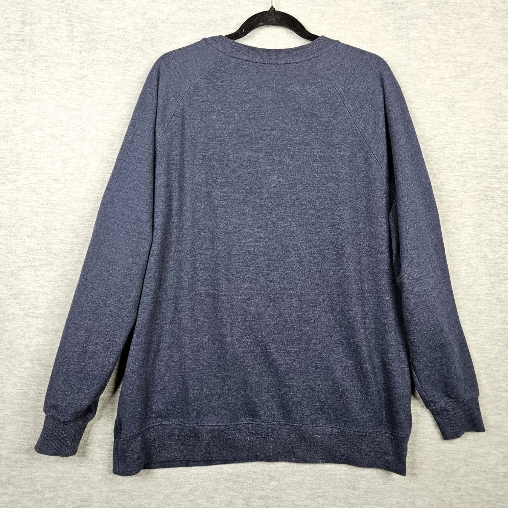 Wildfox Wildfox Good Vibes Women's Blue Graphic Sweatshirt M Pullover Knit Cotton Blend Regular Size Type Sweatshirt Short Sleeve All Seasons Blue Womens Size M / US 6-8 / IT 42-44 - 2 Thumbnail