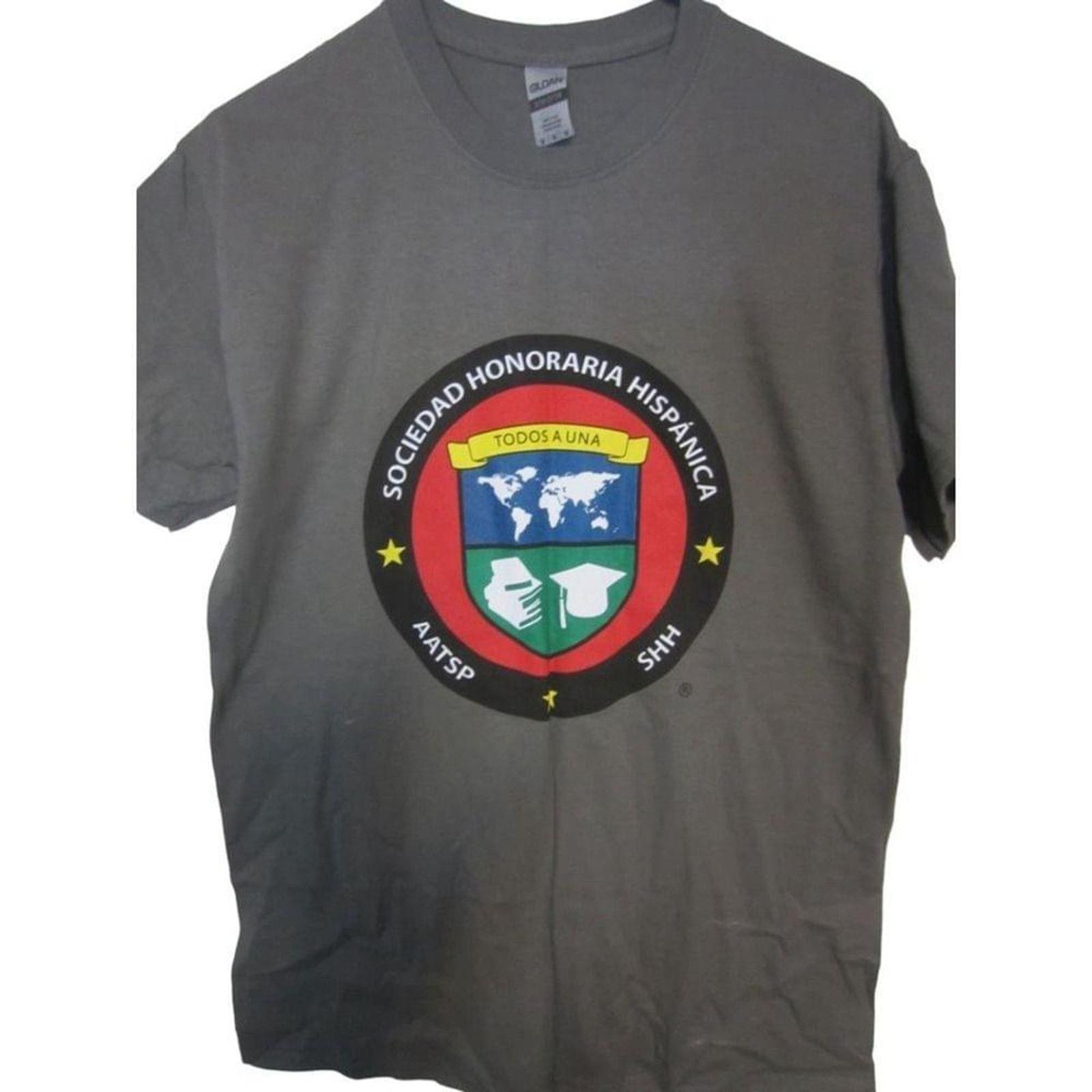Other Graphic Sociedad Honoraria Hispánica Gray T-Shirt Gildan M Size US M / EU 48-50 / 2 - 6 Thumbnail