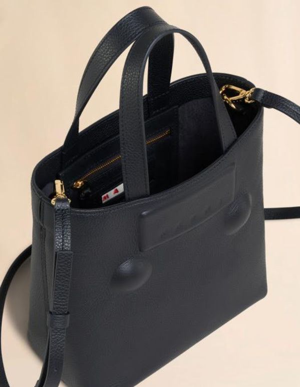 Marni o1w1db10326 Size: OS/Leather Museo Soft Tote Bag in Black Size ONE SIZE - 1 Thumbnail