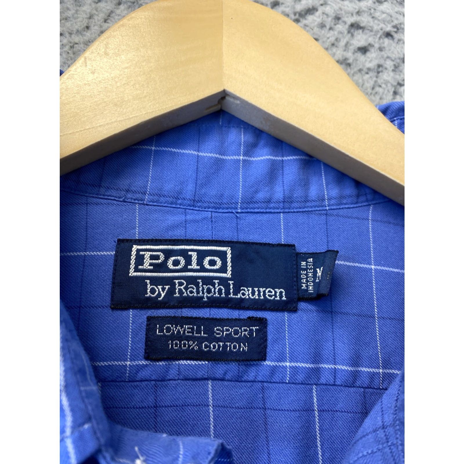 Polo Ralph Lauren VINTAGE Polo Ralph Lauren Classic Button Long Sleeve Shirt - Blue, Adult Medium, Plaid, Casual, Mens Size US M / EU 48-50 / 2 - 4 Thumbnail