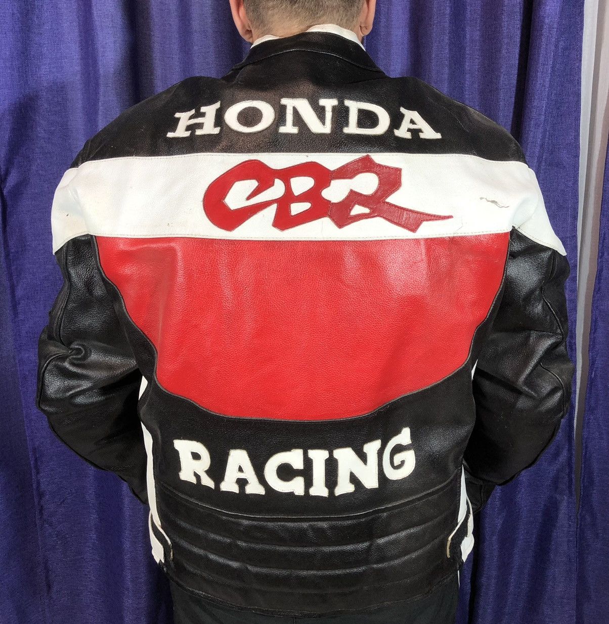Alpinestars × Dainese × Yamaha Honda Motorcycle leather jacket Racing vintage Size US XL / EU 56 / 4 - 4 Thumbnail
