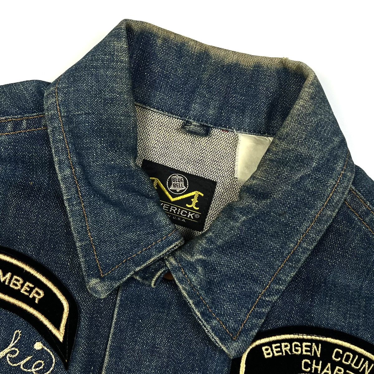 Vintage Vintage Maverick Blue Bell Patched Denim Vest Made In USA Size US M / EU 48-50 / 2 - 8 Thumbnail