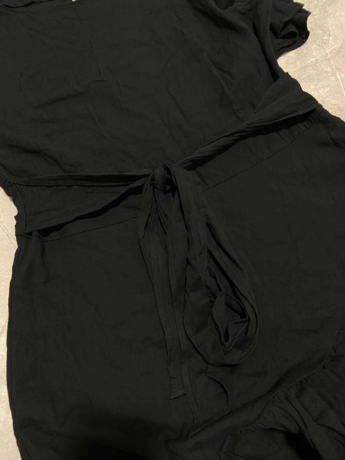 Sonia Rykiel Vintage Sonia by Sonia Rykiel Ruffled Shift Dress Black Size XS / US 0-2 / IT 36-38 - 5 Thumbnail