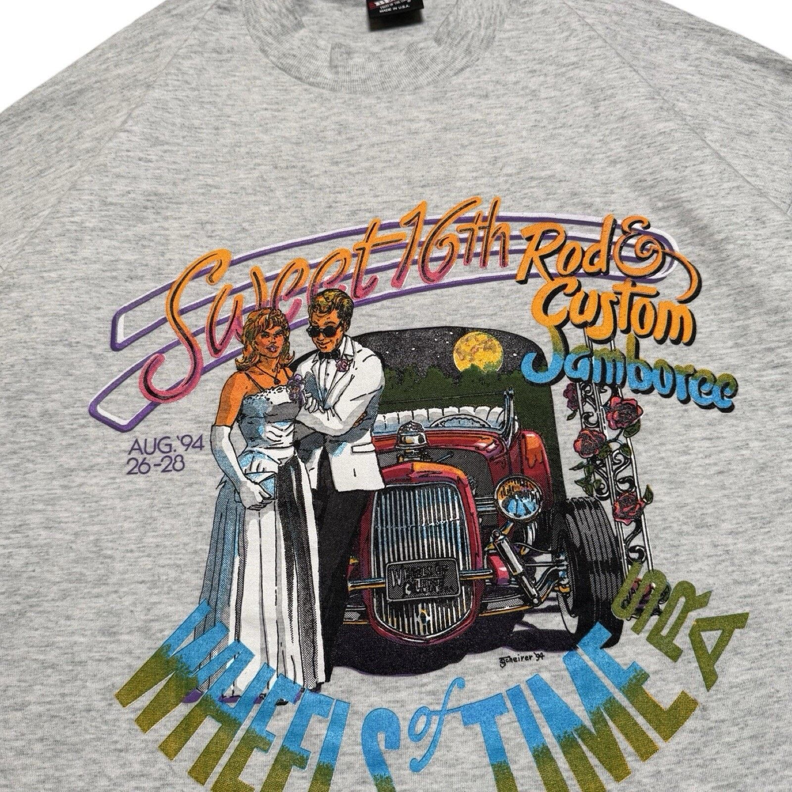 Vintage Vintage Wheels Of Time Hot Rod Sweet 16 Jamboree T Shirt XL Size US XL / EU 56 / 4 - 2 Thumbnail