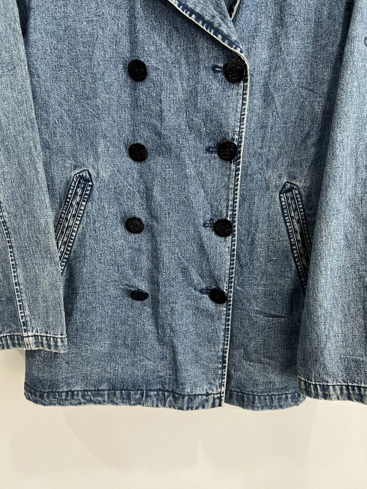 Ralph Lauren Vtg Womens Ralph Lauren Polo Denim Jean Jacket Navy usn army Size M / US 6-8 / IT 42-44 - 2 Thumbnail
