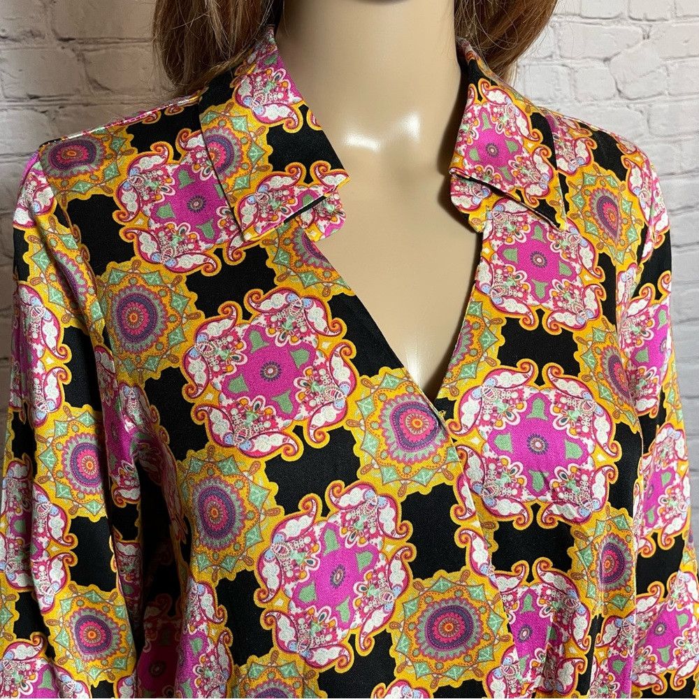Haute Hippie NWT New Haute Hippie Boho Long Sleeve Blouse Size S Size S / US 4 / IT 40 - 2 Thumbnail