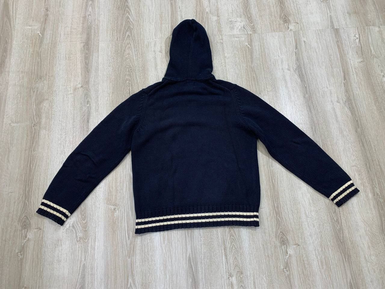 Polo Ralph Lauren × Vintage Mens vintage knitwear hoodie Polo Jeans Co. Ralph Lauren Size US M / EU 48-50 / 2 - 9 Thumbnail