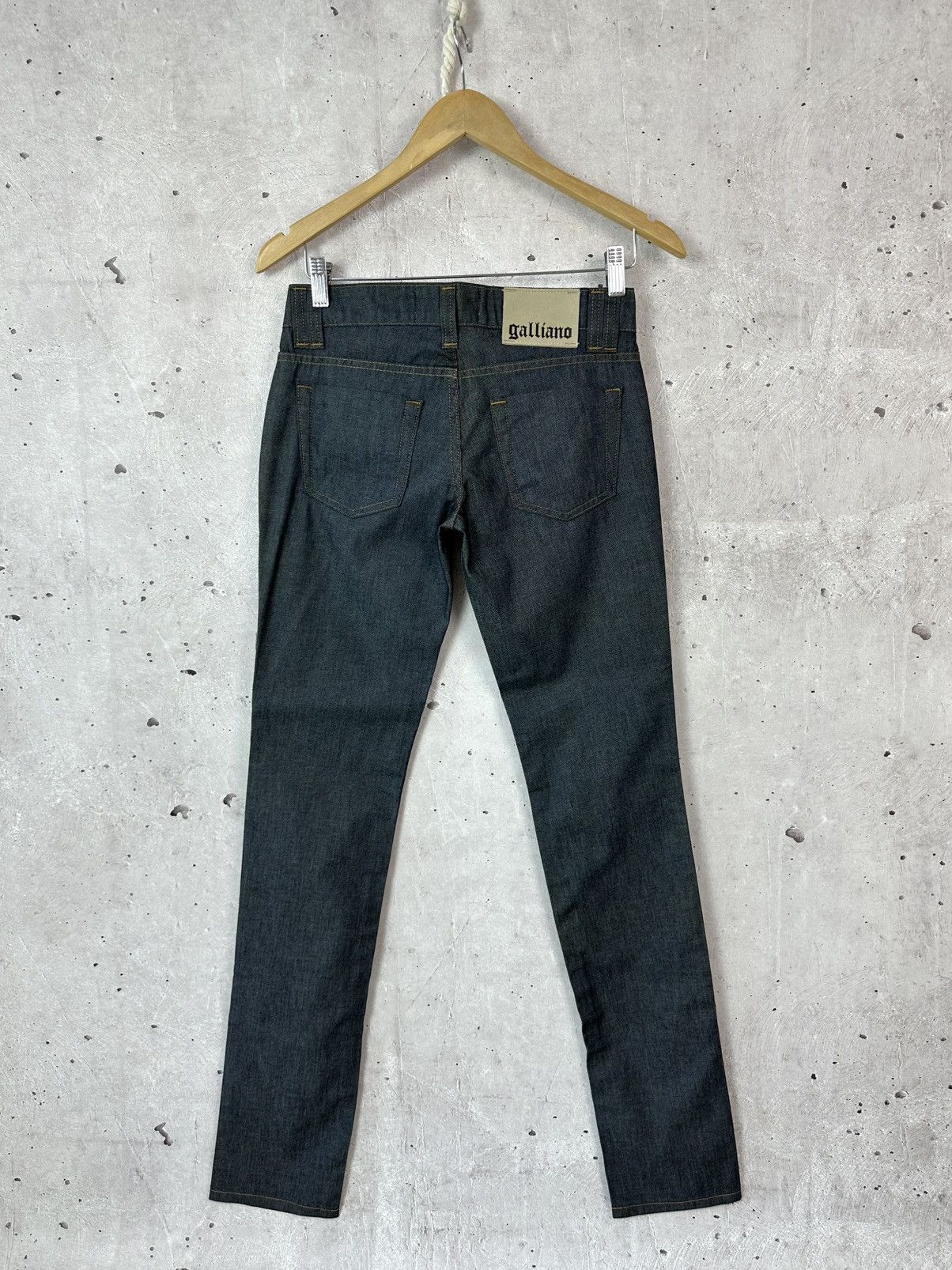 John Galliano NWT Galliano Vintage Made in Italy Dark Grey Women’s Jeans Size 26" / US 2 / IT 38 - 5 Thumbnail