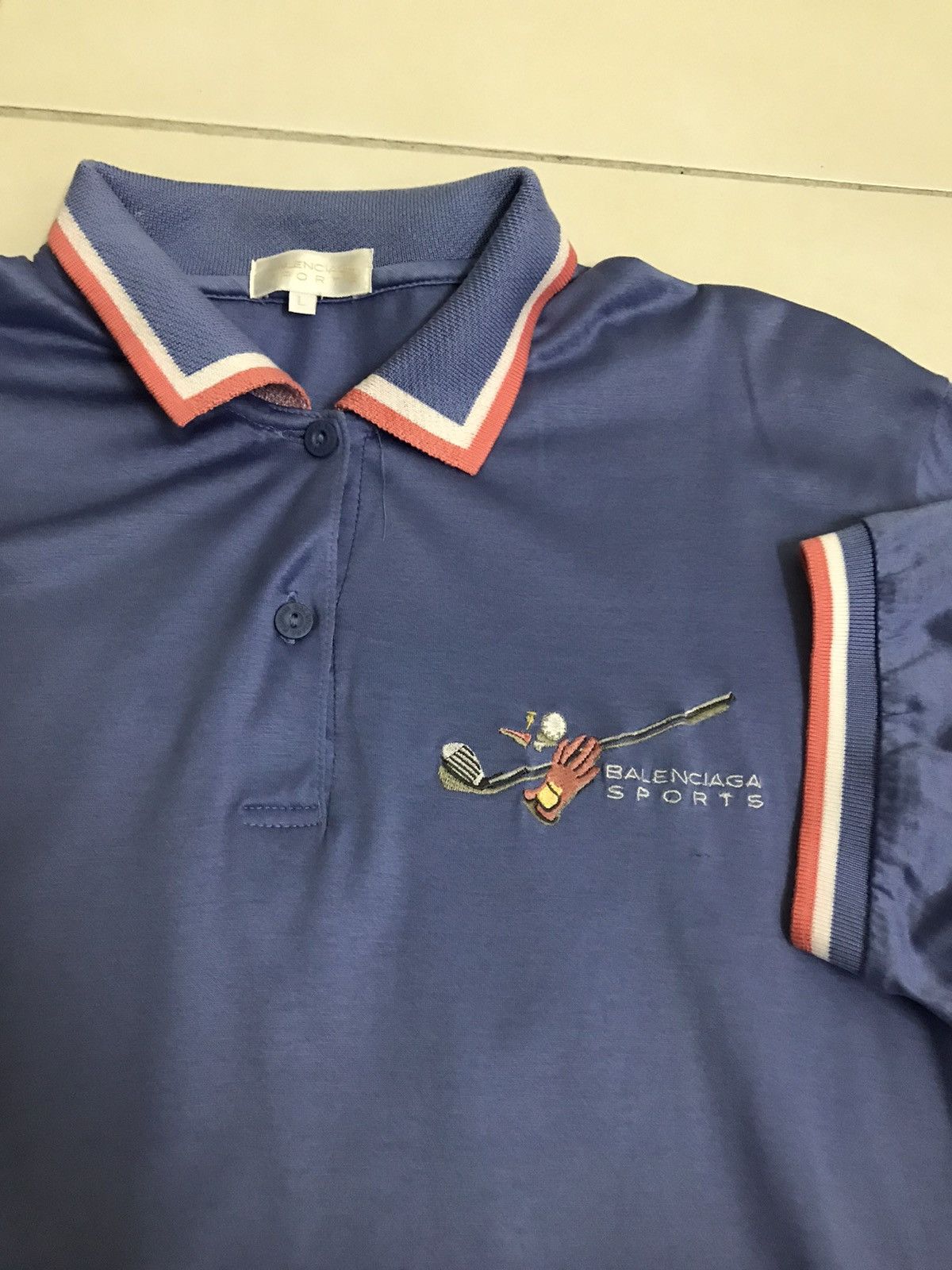 Balenciaga Vintage Balenciaga Sports Polo Shirt Size US S / EU 44-46 / 1 - 7 Thumbnail