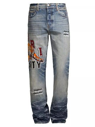 image of Amiri Os11X0124 Jeans In Vintage Indigo, Men's (Size 36)