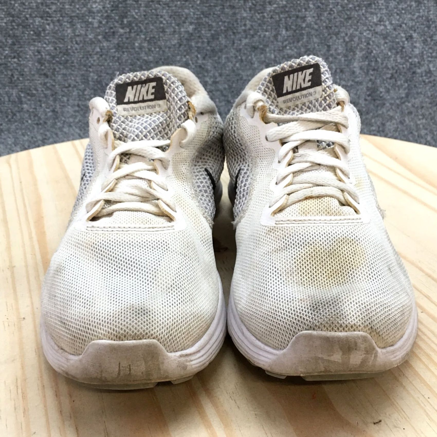 Nike Nike Revolution 3 Sneaker Womens White Casual Lace Up Athletic Flat Shoes - Size 7, US 7, UK 4.5, EU 38, M, Solid, Breathable, Comfort Size US 7 / IT 37 - 6 Thumbnail