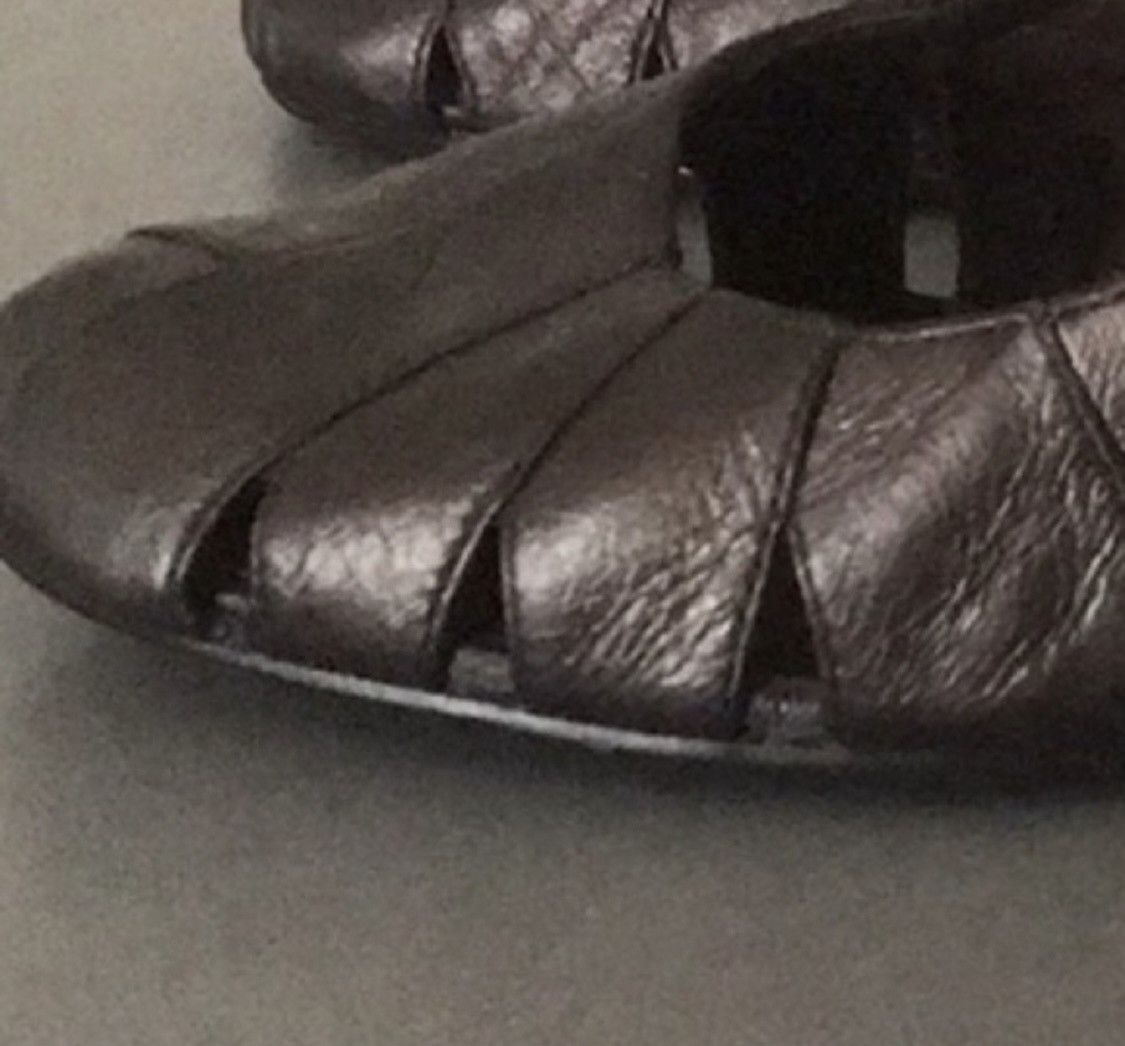 Alfani ALFANI BRONZED LEATHER CUT OUT HEELS Size US 6 / IT 36 - 7 Thumbnail