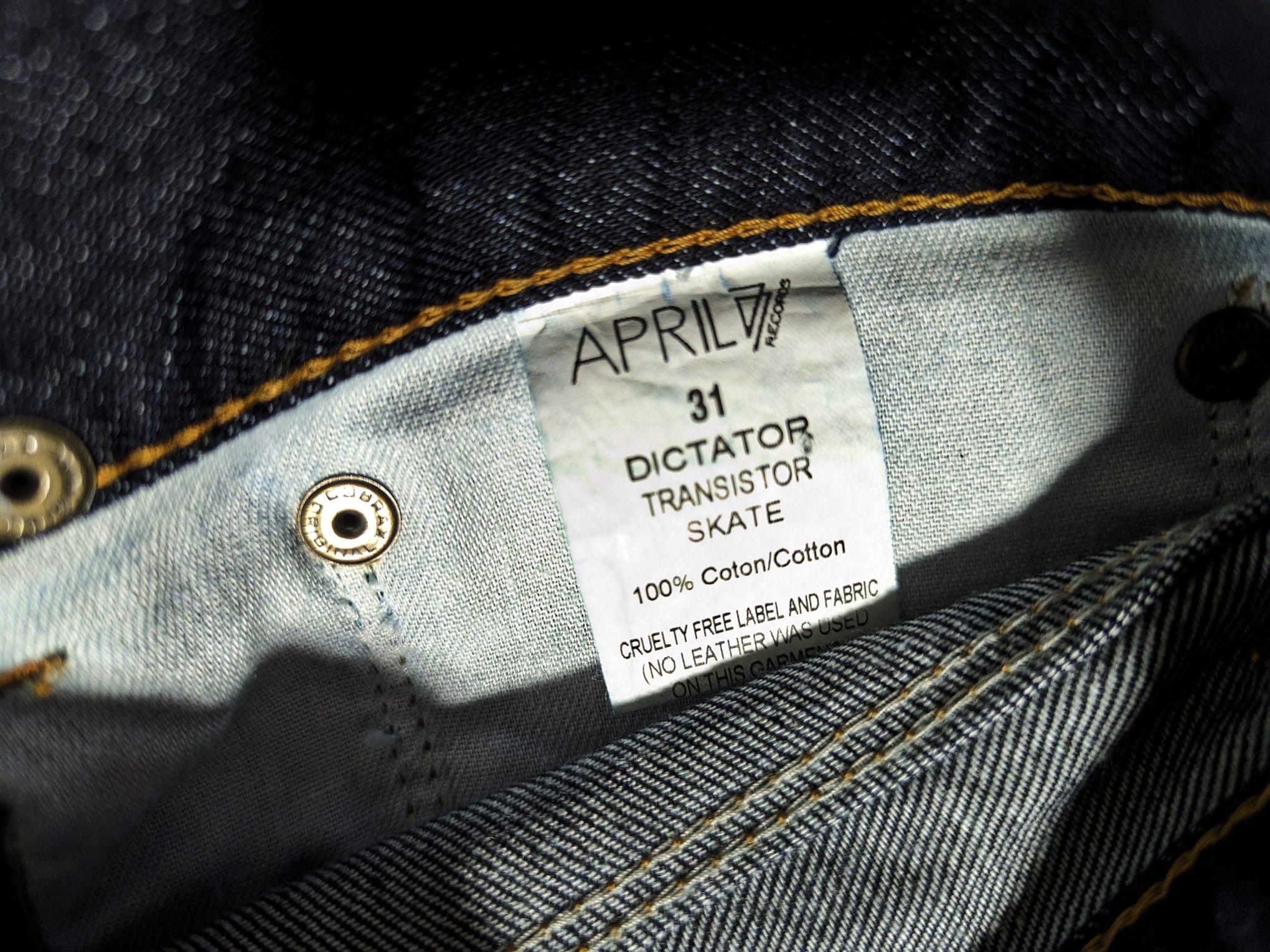 April 77 × Hedi Slimane × Hysteric Glamour April 77 Joey Jeans Hedi Slimane The Hellp Slim Fit Size US 33 - 8 Thumbnail